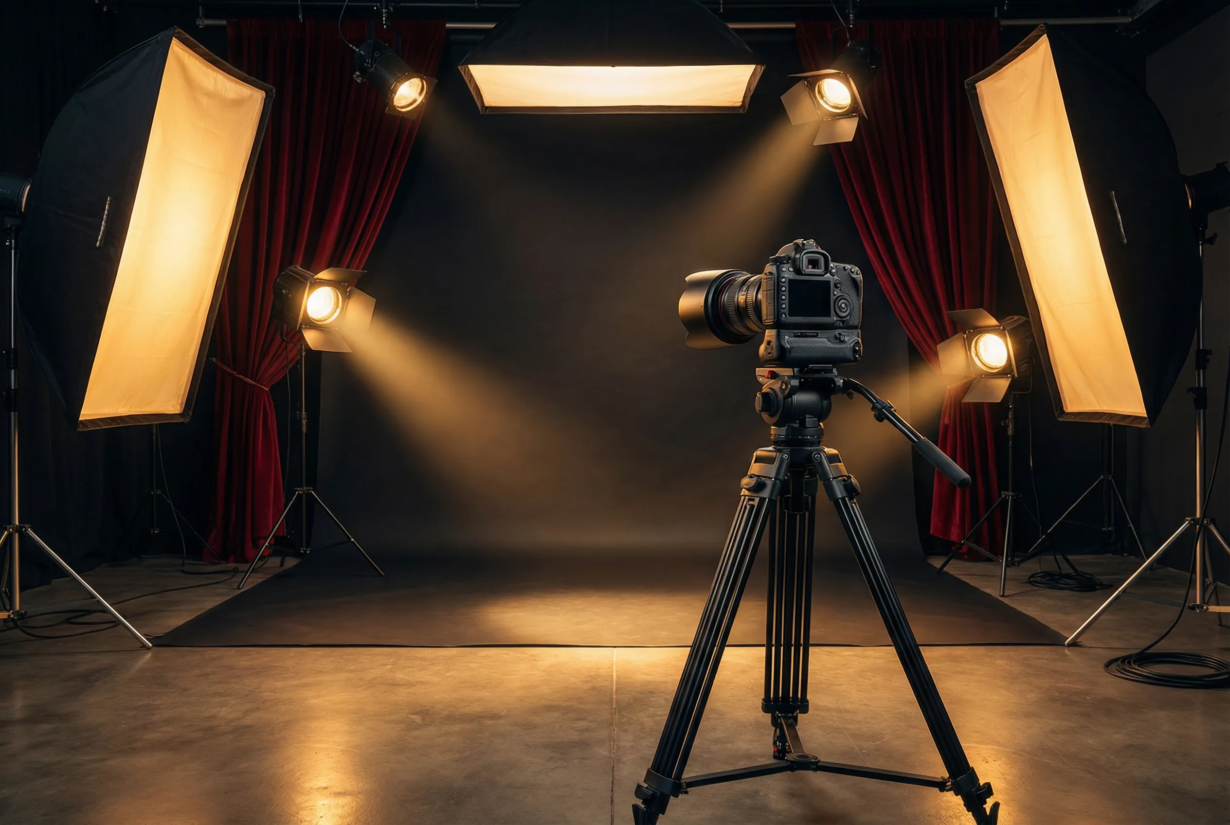 影棚写真拍摄现场 - 专业摄影